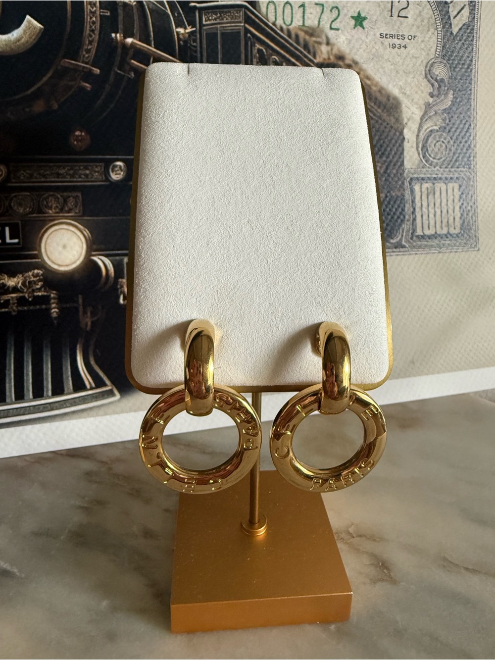 Celine Vintage Clip On Earrings